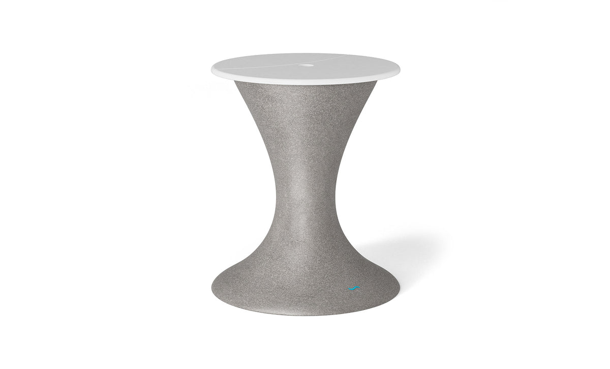Autograph Umbrella Stand Ice Bin - Sandstone base, White lid