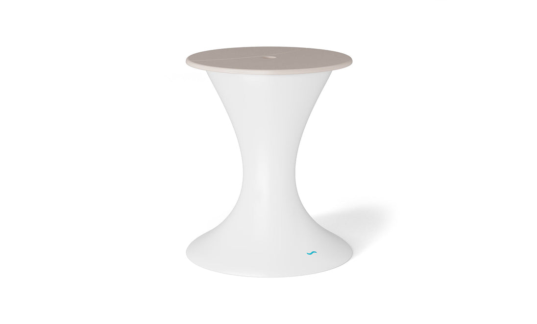 Autograph Umbrella Stand Ice Bin - White base, Cloud lid