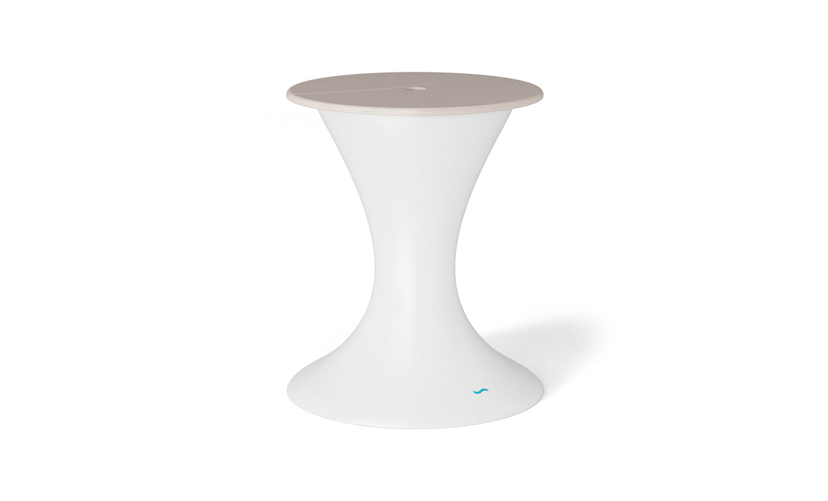 Autograph Umbrella Stand Ice Bin - White base, Cloud lid