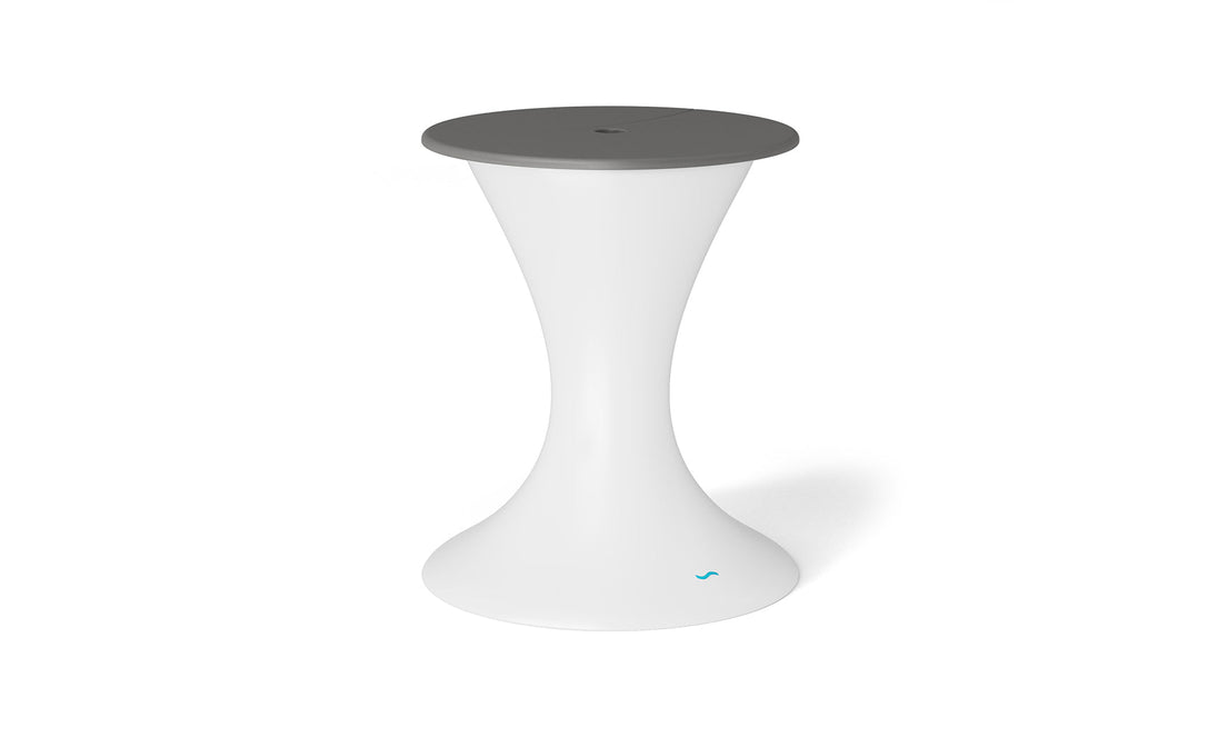 Autograph Umbrella Stand Ice Bin - White base, Gray lid