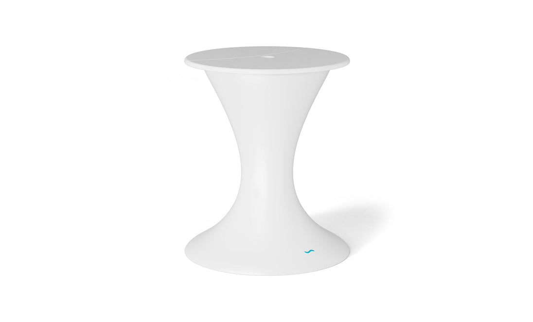 Autograph Umbrella Stand Ice Bin - White base, White lid
