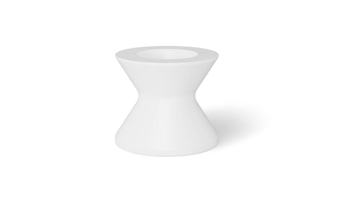 Signature Tall Ice Bin Side Table - White