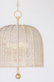 Troy Lonnie Pendant Large woven shade detail