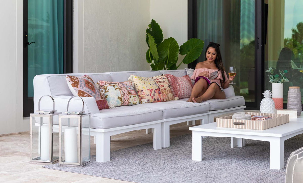Mainstay Sectional 3 Piece Sofa - detail