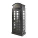 English Phone Booth Bar Cabinet - Black detail