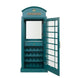 English Phone Booth Bar Cabinet - British Racing Green