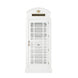 English Phone Booth Bar Cabinet - White interior