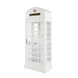 English Phone Booth Bar Cabinet - White detail