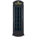 English Phone Booth Cue Holder - Black closed