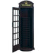 English Phone Booth Cue Holder - Black open