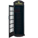 English Phone Booth Cue Holder - Black open