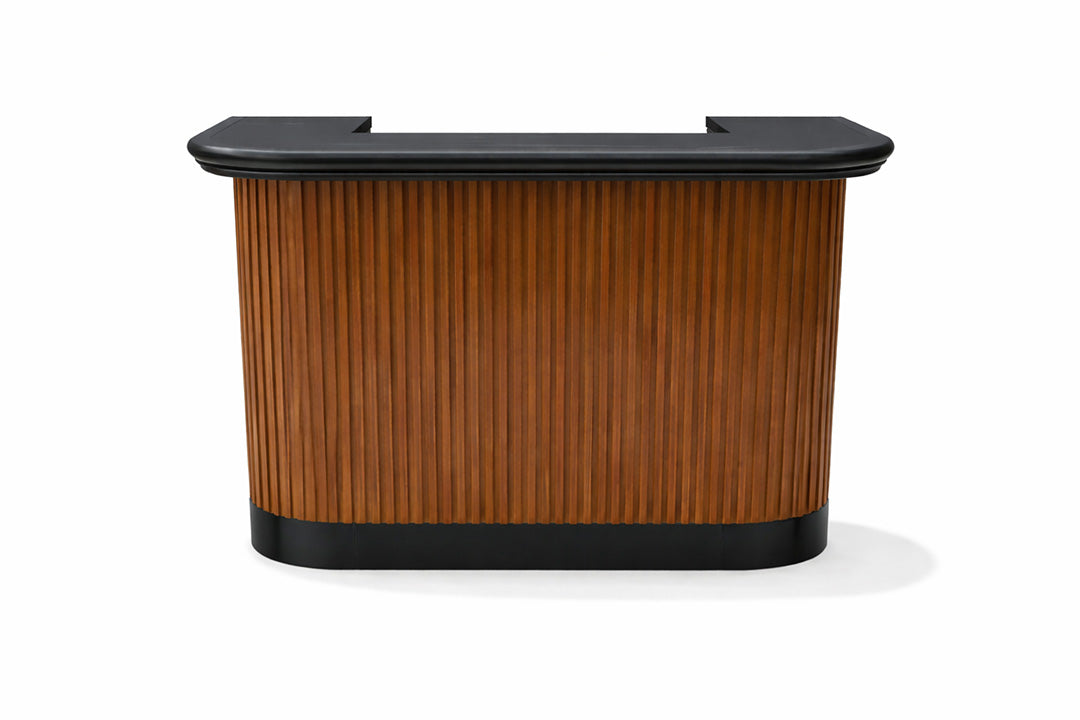 Prohibition 60in Cocktail Bar - Walnut front view