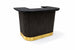 Prohibition 60in Cocktail Bar - Black angled view