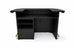 Prohibition 60in Cocktail Bar - Black back view