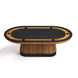 Prohibition Texas Hold'em Poker Table - Matte Walnut / Black Trim