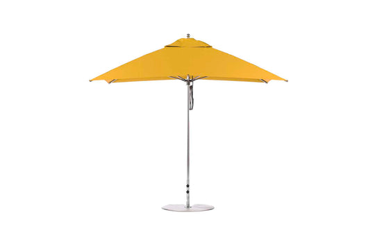 Essential Umbrella 10' Square Pulley - Sunflower Yellow canopy