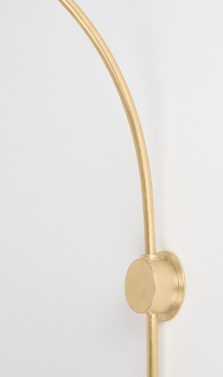 Troy Valier Plug-In Sconce woven shade detail
