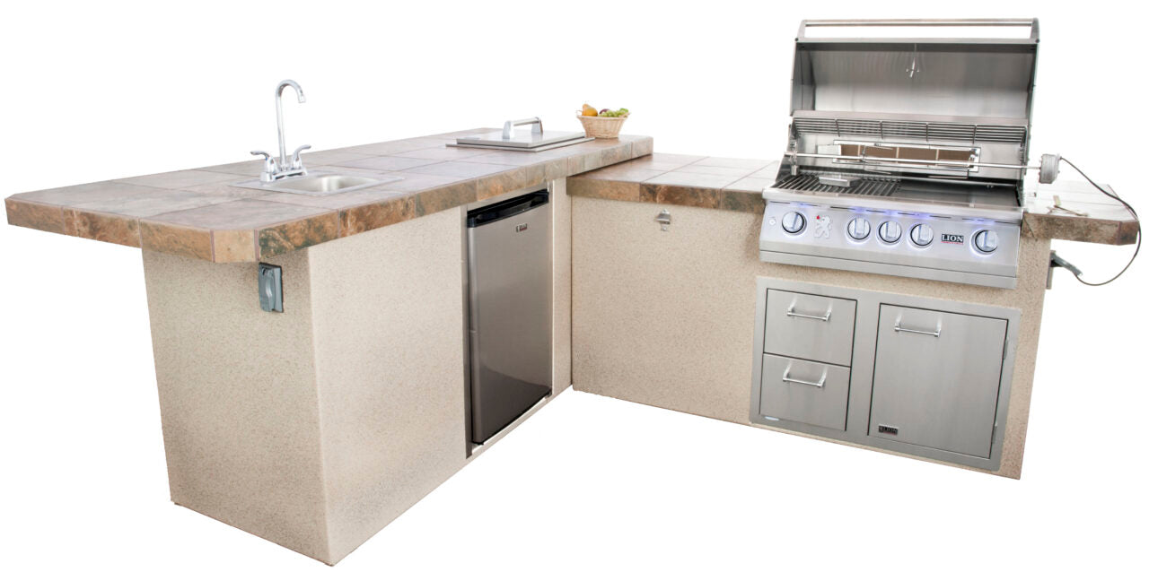 Lion Premium Grills Commercial Q BBQ Island