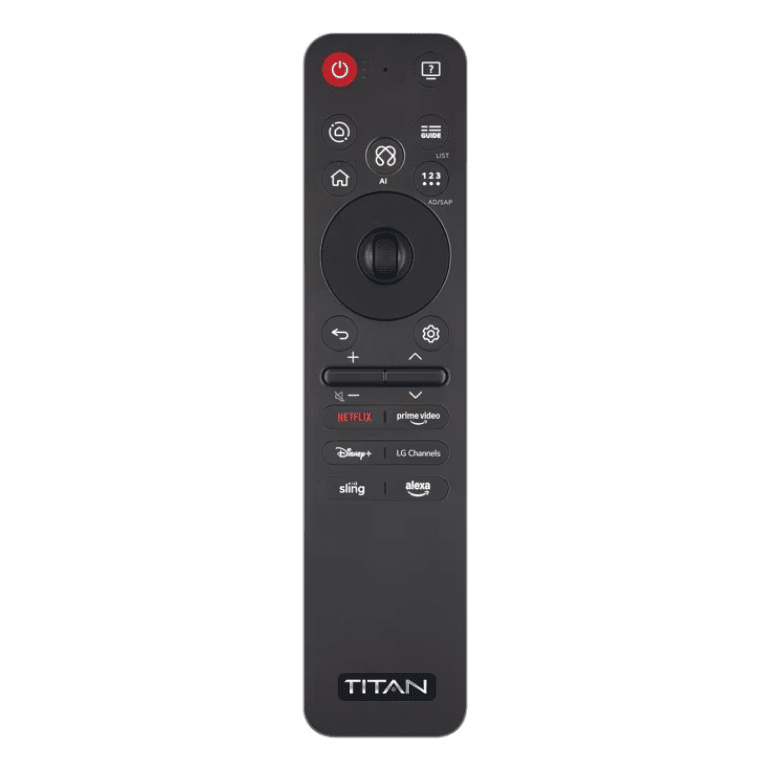 Commercial Titan Weatherproof Outdoor TV Full Sun QNED 4K Smart TV powered by LG WebOS, Bonus: Premium Tv Cover + Roku Stick