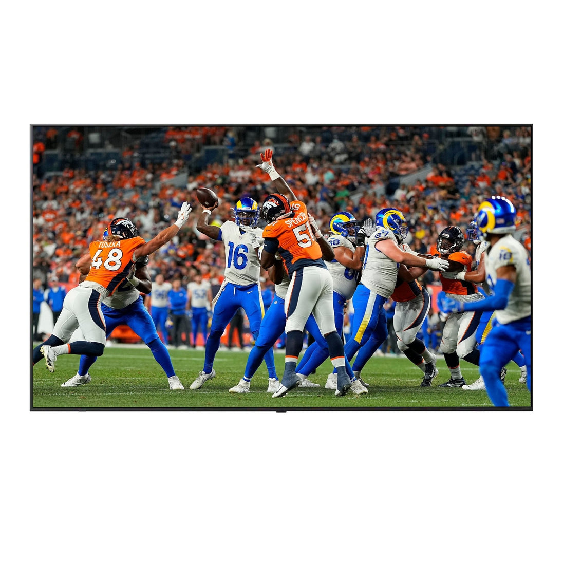 Commercial Titan Weatherproof Outdoor TV Full Sun QNED 4K Smart TV powered by LG WebOS, Bonus: Premium Tv Cover + Roku Stick