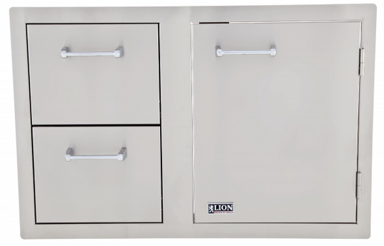 Lion Door and Drawer Combo with Towel Rack