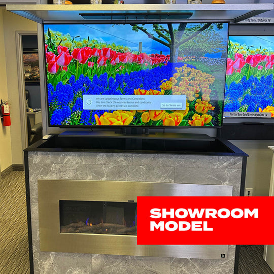 Custom Outdoor Lift Cabinet w/ 55" QLED Outdoor TV