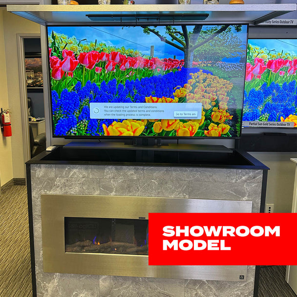 Custom Outdoor Lift Cabinet w/ 55" QLED Outdoor TV