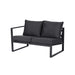 Monaco Contemporary Outdoor Sectional - Slate Grey
