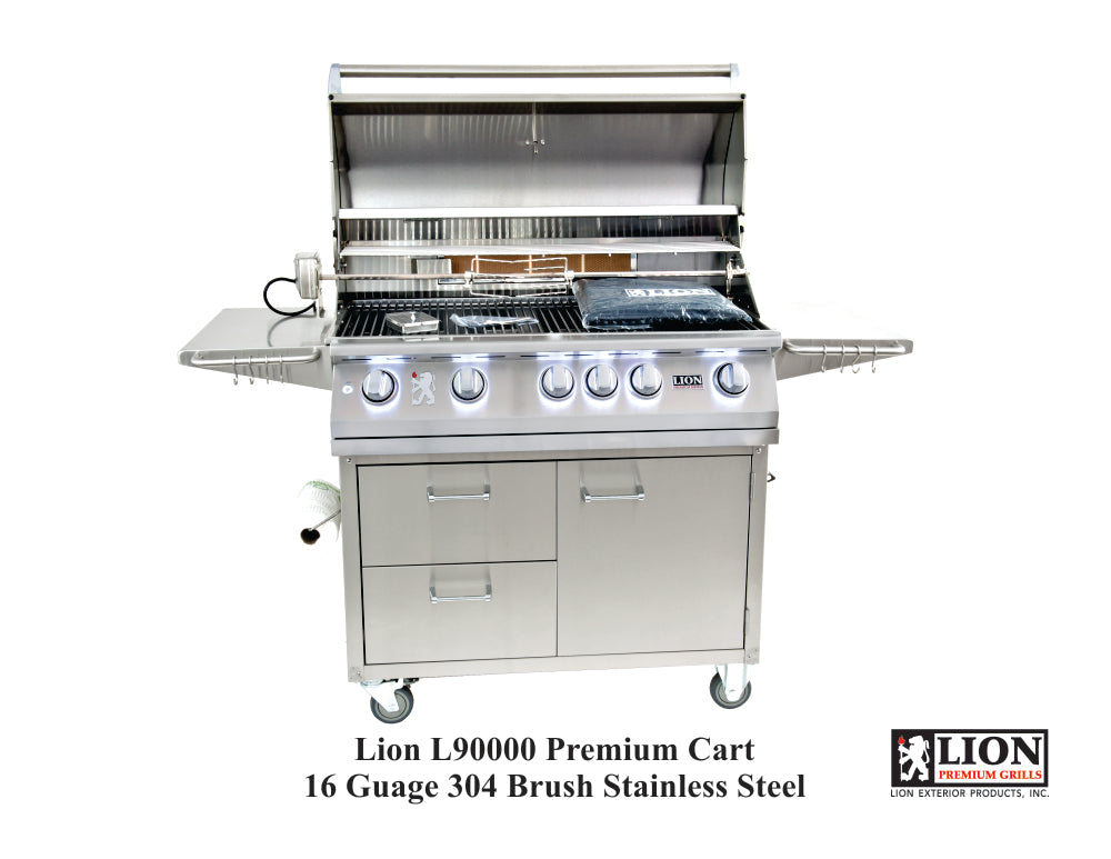 Lion Premium Grills L-90000 Premium Cart Angle View