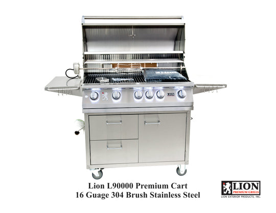 Lion Premium Grills L-90000 Premium Cart Angle View