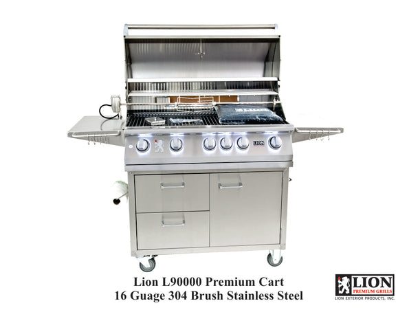 Lion Premium Grills L-90000 Premium Cart Angle View