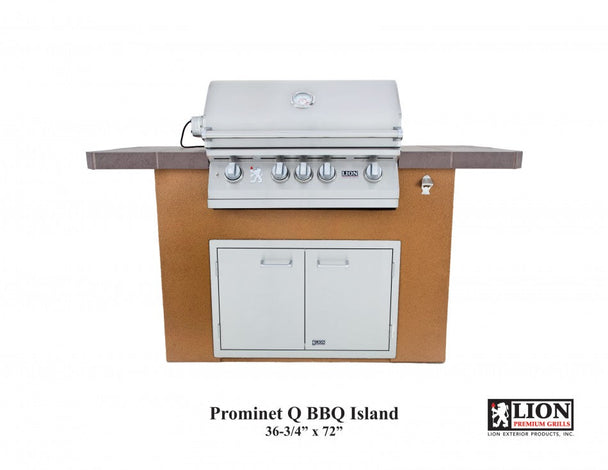 Lion Premium Grills Prominent Q BBQ Island View 2