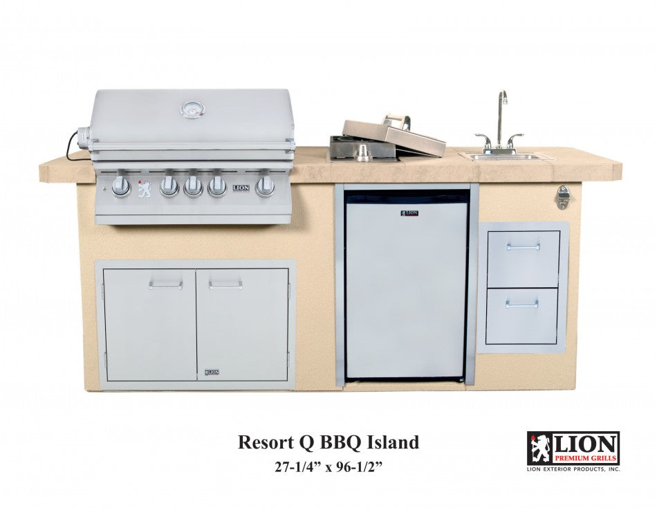 Lion Premium Grills Resort Q BBQ Island View 2
