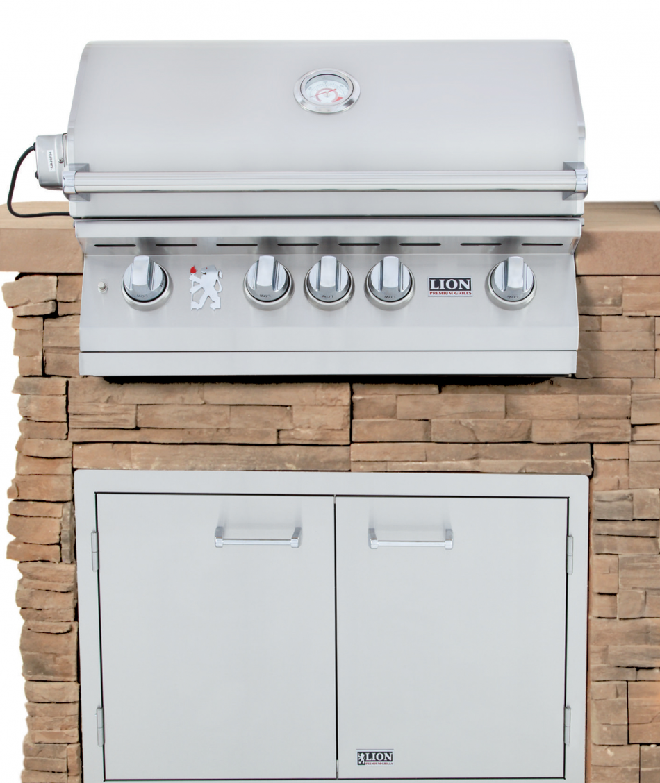 Lion Premium Grills Sensational Q BBQ Island Layout