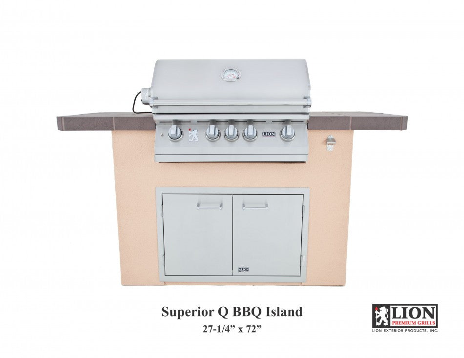 Lion Premium Grills Superior Q BBQ Island View 2