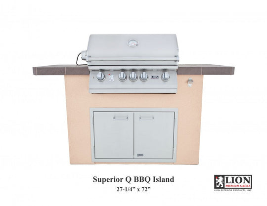 Lion Premium Grills Superior Q BBQ Island View 2