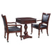 Fortress 28-in Chess 3-in-1 Pedestal Game Table Set with Chairs