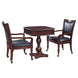 Fortress 28-in Chess 3-in-1 Pedestal Game Table Set with Chairs