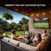43 Inch Titan G100 Mini-LED Outdoor TV, Covered Patio, IP65 Smart Weatherproof TV, 4K HDR, 144 Hz, Google AI OS, Up to 3000 Nits, Wi-Fi 6, Dolby Vision & Atmos, Onkyo, Outdoor TV Cover, Slim Bezel, 2 Year Warranty