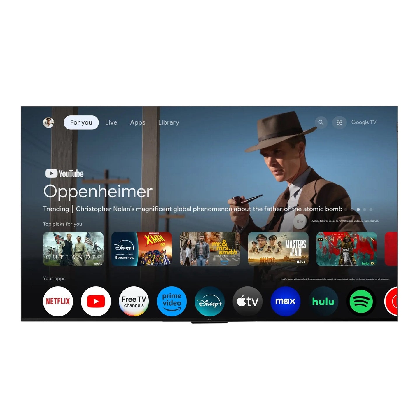 Titan G300 Mini-LED Outdoor TV, Full Sun, IP65 Smart Weatherproof TV, 4K HDR, 144 Hz, Google AI OS, Up to 5000 Nits, Wi-Fi 5, Dolby Vision & Atmos, Bang & Olufsen, Outdoor TV Cover, Slim Bezel, 2 Year Warranty