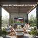 Titan L100 QNED Outdoor TV, Covered Patio, IP65 Smart Weatherproof TV, 4K HDR, 60 Hz, Web AI OS, Wi-Fi 5, Dolby Digital, Outdoor TV Cover, Slim Bezel, 2 Year Warranty