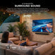 Titan L200 QNED Outdoor TV, Partial Sun, IP65 Smart Weatherproof TV, 4K HDR, 120 Hz, Web AI OS, 1500 Nits, Wi-Fi 6E, HDR10, Outdoor TV Cover, Slim Bezel, 2 Year Warranty