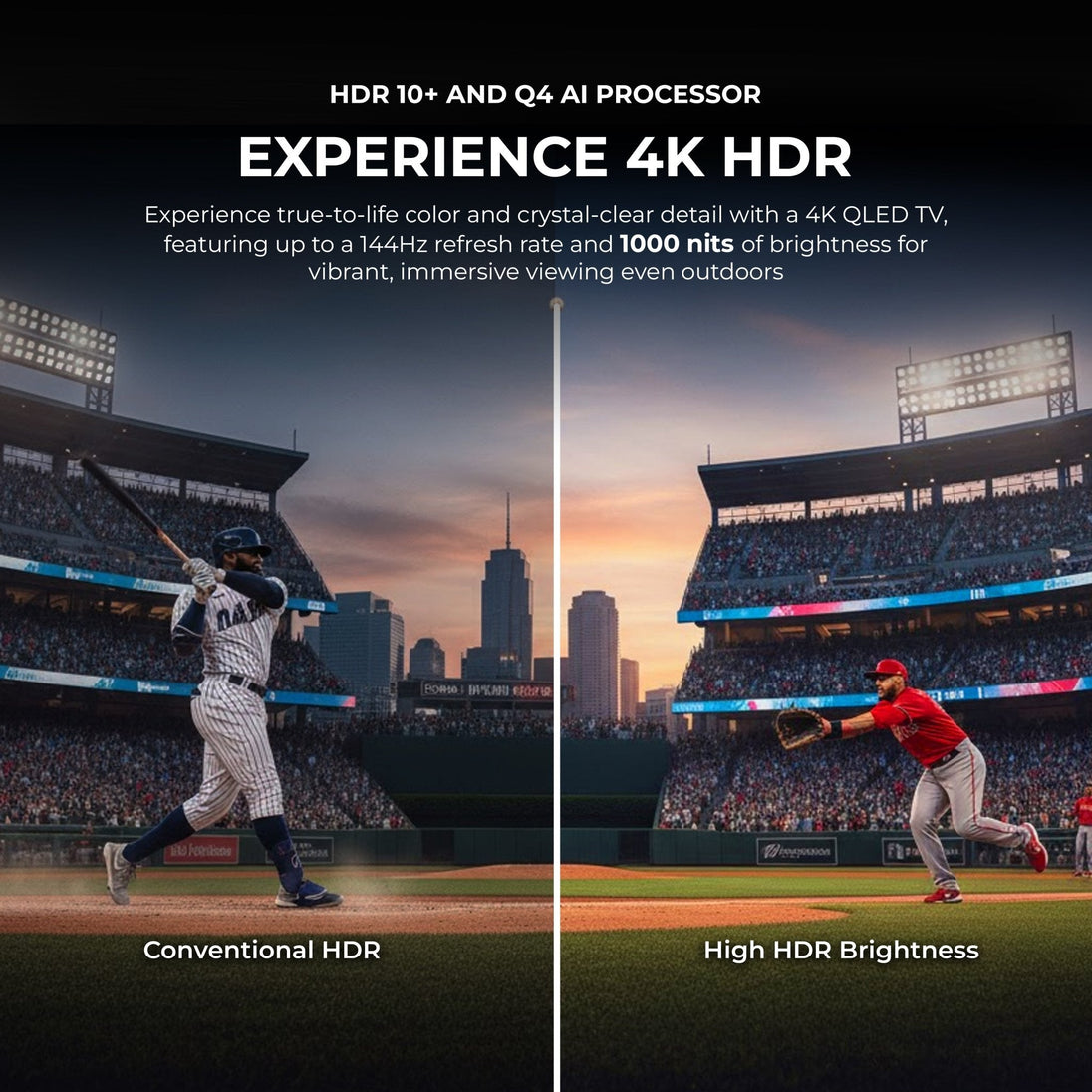 43 Inch Titan S200 QLED Outdoor TV, Partial Sun, IP65 Smart Weatherproof TV, 4K HDR, 120 Hz, Tizen AI OS, 1000 Nits, Wi-Fi 5, HDR10+, Outdoor TV Cover, Slim Bezel, 2 Year Warranty