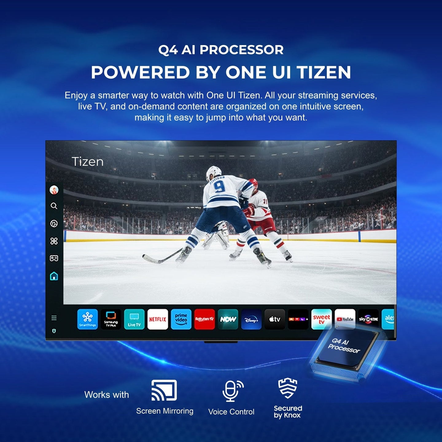 43 Inch Titan S200 QLED Outdoor TV, Partial Sun, IP65 Smart Weatherproof TV, 4K HDR, 120 Hz, Tizen AI OS, 1000 Nits, Wi-Fi 5, HDR10+, Outdoor TV Cover, Slim Bezel, 2 Year Warranty