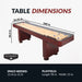 Challenger Shuffleboard Table - Dk Cherry Finish